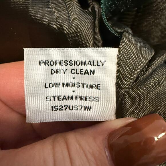 Women's Lauren Ralph Lauren Brown Herringbone 100% Wool Zip Front Jacket Sz 6 - Picture 6 of 13